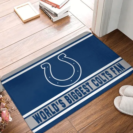 Discover World's Indianapolis Colts  Fan Carpet 16x24in Floor Mat Home Decorative