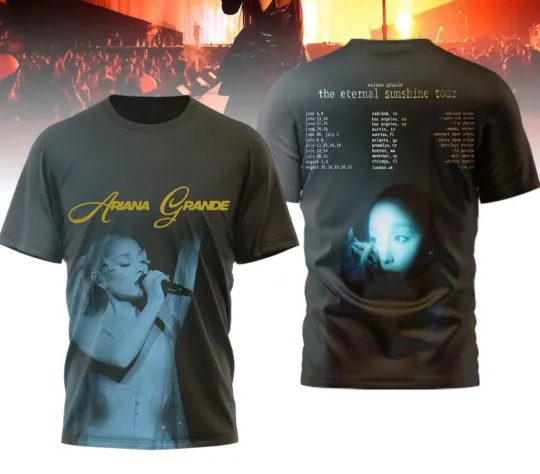 Ariana The Eternal Sunshine Tour 2026 AOP 3D T-Shirt