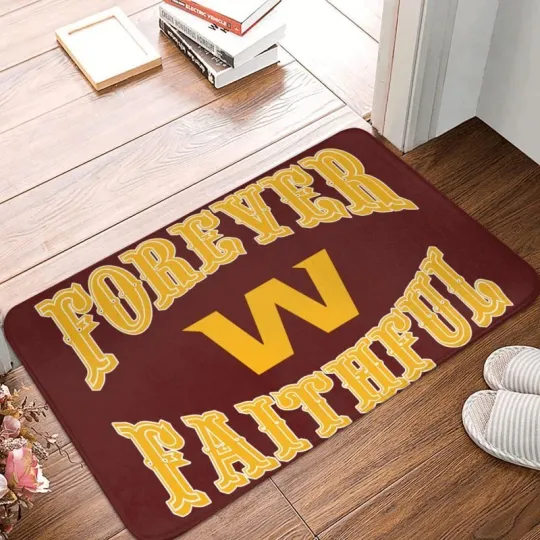 Discover Forever Faithful Washington Redskins Carpet 16*24in Floor Mat Decorative