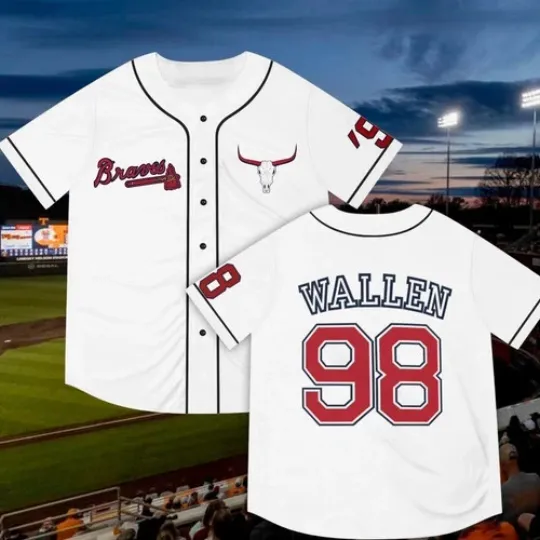 Discover Wallen Western 98 Baseball Jersey 3D Print Unisex Shirts Men Women S-5XL
