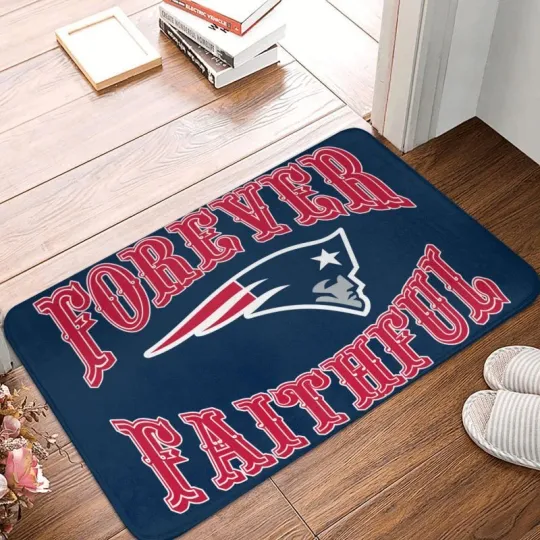 Forever Faithful New England Patriots Floor Mat Decorative