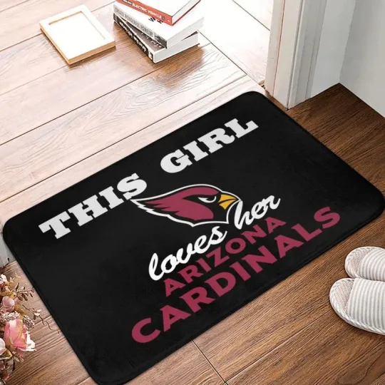 Discover This Girl Loves Her Arizonna Cardinals Floor Mat Decorative