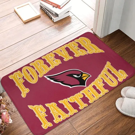 Discover Forever Faithful Arizonna Cardinals Floor Mat Decorative
