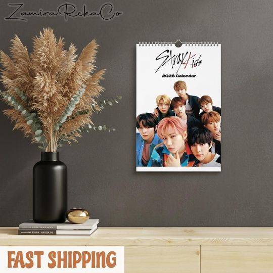 Discover Boy Group Inspired Wall Calendar 2026 - Urban Pop Music Aesthetic Art - Modern Vertical Wall Calendar
