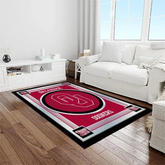 Discover Oklahoma Sooners Area Rugs Ncaa Living Room Carpet -Home Decor Regtangle Rug