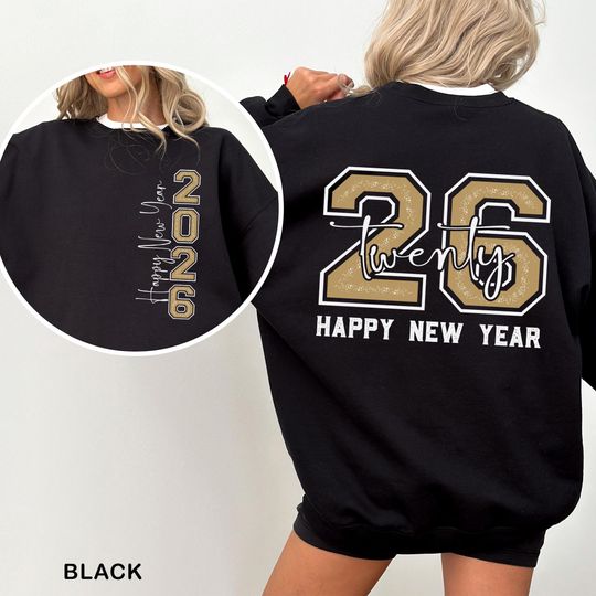 Discover Hello 2026 Sweatshirt, New Year Sweatshirt, 2026 New Year Party, New Year Celebration, Hello 2026 New Year Crewneck