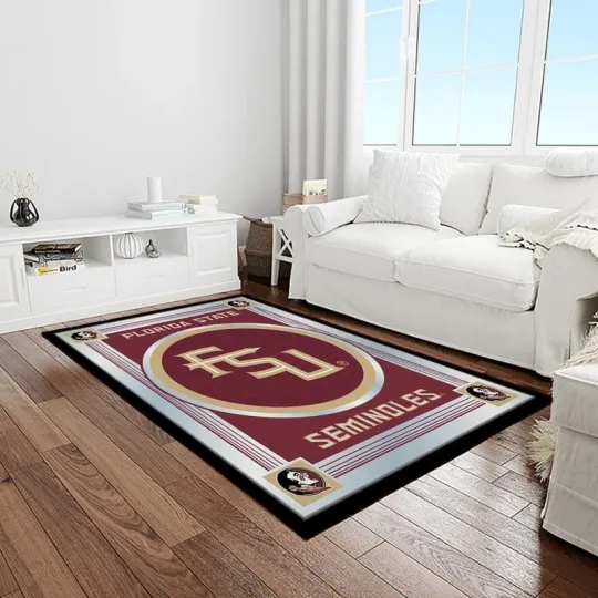 Discover Florida State Seminoles Area Rugs Ncaa Living Room Carpet -