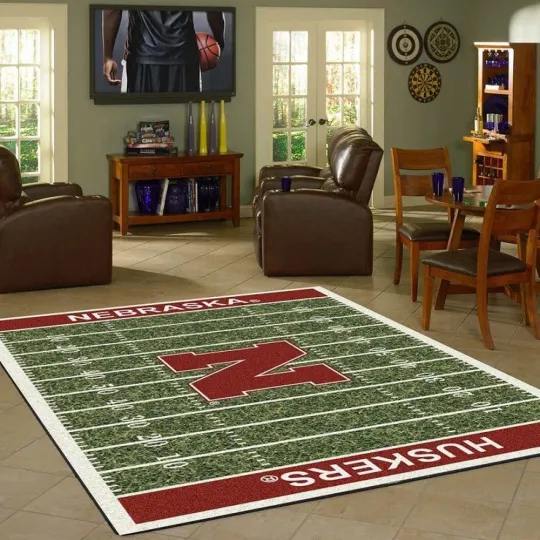 Discover Nebraska Cornhuskers Area Rugs Ncaa Living Room Carpet -