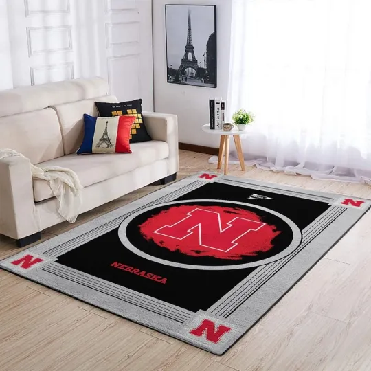 Discover Nebraska Cornhuskers Area Rugs Ncaa Living Room Carpet -