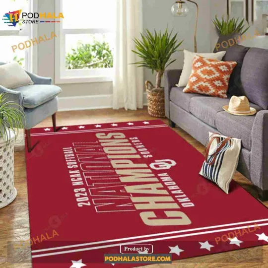Discover Oklahoma Sooners Nation Champions Stars Red Rugs -