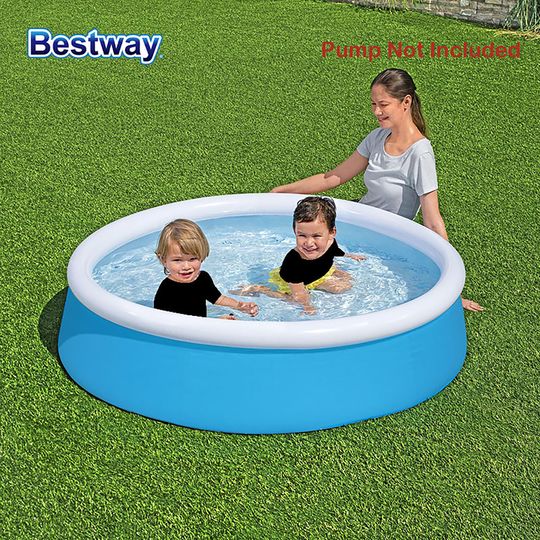 Discover Bestway 57241 1PC Outdoor Round Inflatable Above Ground Swimming Pool, Round Inflatable Swimming Pool Outdoor Swimming Pools