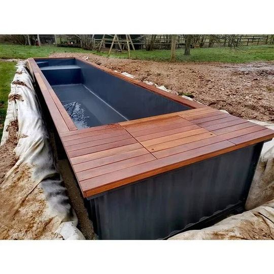 Discover Customizable Bespoke Luxury 40ft Container Infinity Pool Custom Size/Color Options with Glass Mosaic Tiles Premium