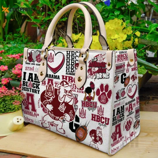 Discover Albm A&M Bulldogs 2 Leather Handbag For Women Gift