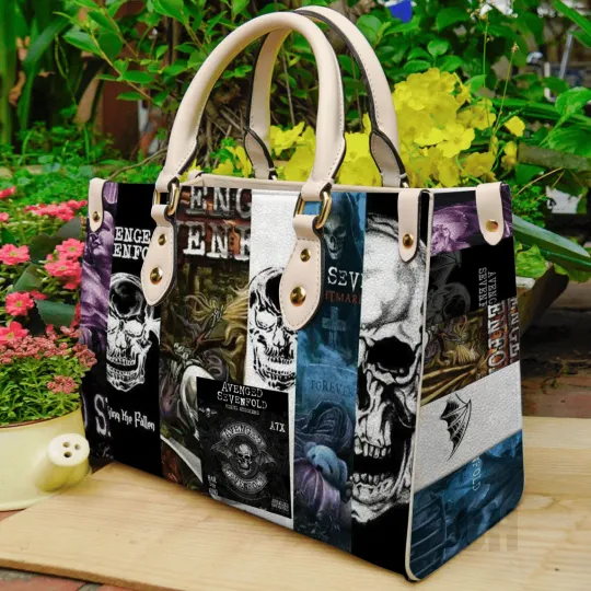 Discover Avenged Sevenfold Leather Hand Bag For Women Gift