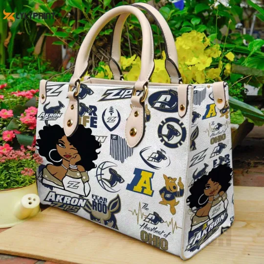 Discover Akron Zips Leather Handbag