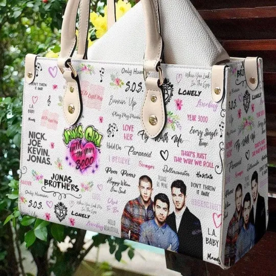 Discover Jonas Brothers Leather Hand Bag For Women Gift