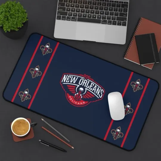 Discover New Orleans Pelicans Desk Mat Laptop basket mouse pad, Gamer Mousepad nba
