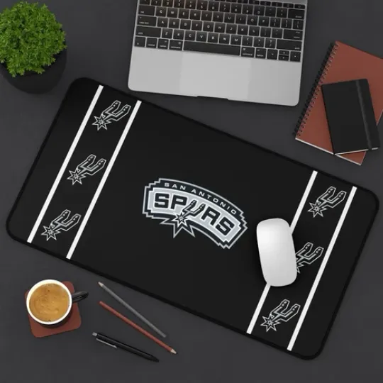 Discover San Antonio Spurs Desk Mat Laptop basket mouse pad, Gamer Mousepad nba