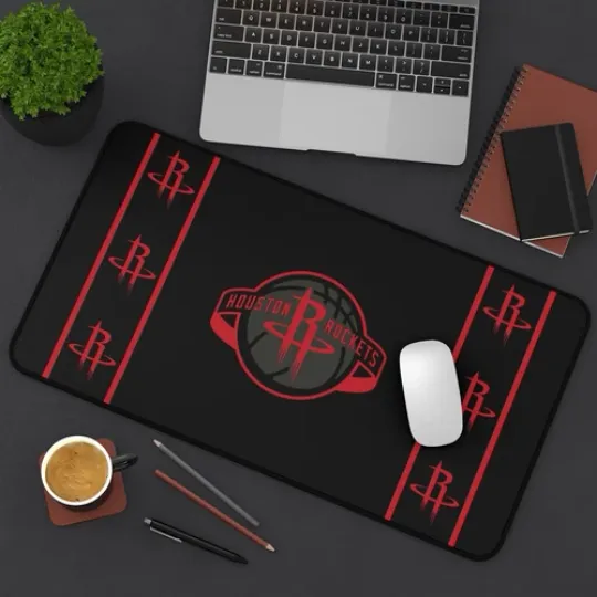Discover houston rockets Desk Mat Laptop basket mouse pad, Gamer Mousepad nba