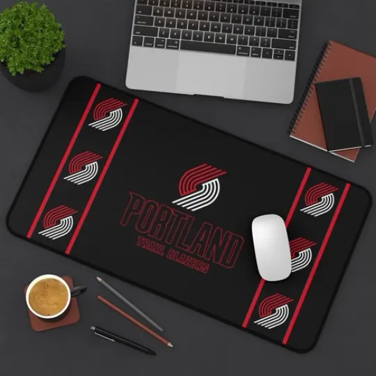 Discover portland trail blazzers Desk Mat Laptop basket mouse pad, Gamer Mousepad nba