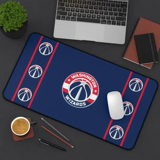 Discover washington wizards Desk Mat Laptop basket mouse pad, Gamer Mousepad nba