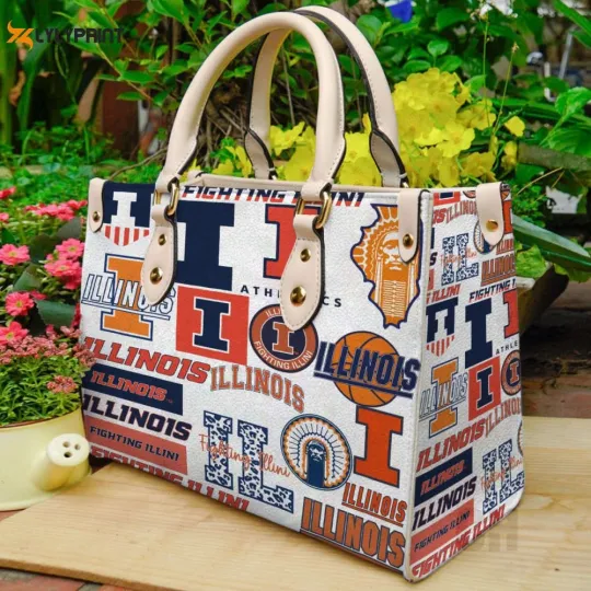 Discover Illinois Fighting Illini a Leather Handbag For Women Gift