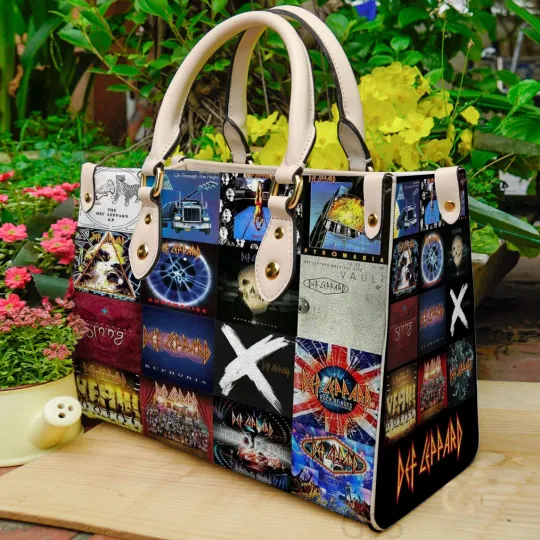 Discover Def Leppard Leather Hand Bag For Women Gift