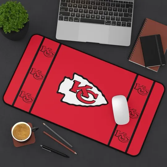 Discover kansas city chiefs Desk Mat Laptop football mouse pad, Gamer Mousepad football