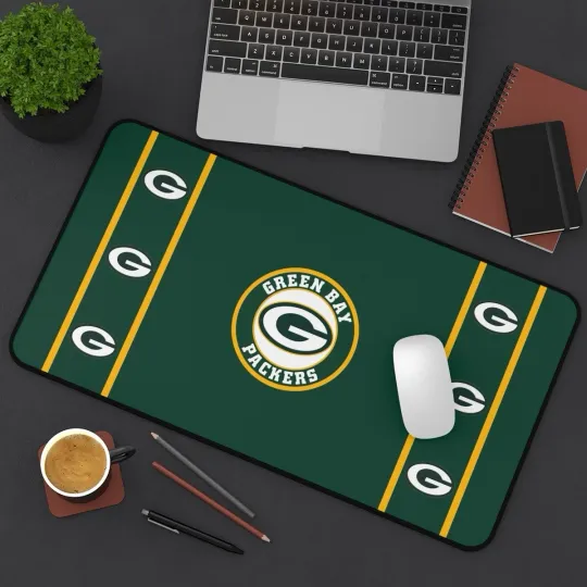 Discover green bay packers Desk Mat Laptop football mouse pad, Gamer Mousepad football