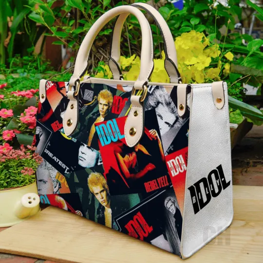 Discover Billy Idol Leather Hand Bag For Women Gift