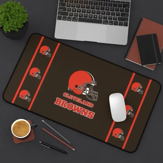 Discover cleveland browns Desk Mat Laptop football mouse pad, Gamer Mousepad football
