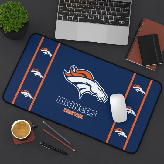 Discover denver broncos Desk Mat Laptop football mouse pad, Gamer Mousepad football