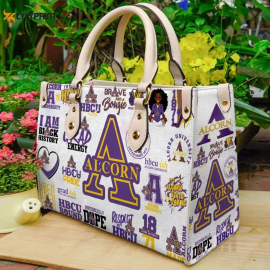 Discover Alcorn State Braves Leather Handbag For Women Gift