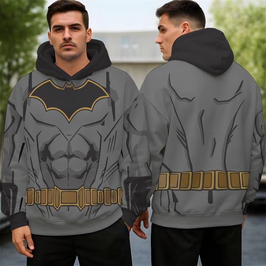 Discover Bat Superhero Costume Hoodie, Retro Movie Series Shirt, MV Comic Shirt, Superhero Fan Gift