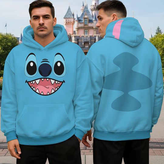 Discover Cute Cartoon Costume Hoodie, Stitch Ohana Shirt, Disney Stitch Family Shirt, Ohana Mean Family Tee, Magic Kingdom Gift