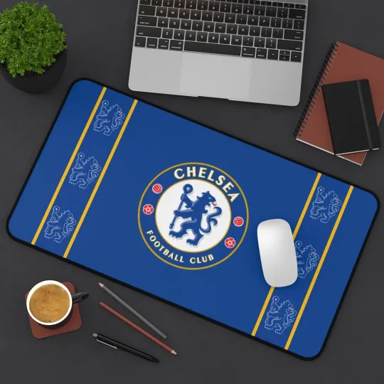 Discover chelsea fc Desk Mat Laptop calcio mouse pad, Gamer Mousepad