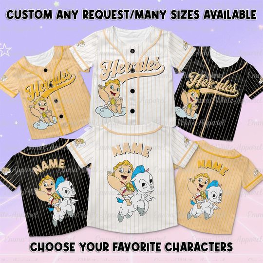 Disney Hercules Baby Hercules Jersey, Disney Baby Hercules Jersey Shirt