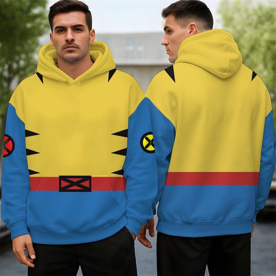 Discover Superhero Cosplay 3D Hoodie, Retro Animated Series 90s Shirt, MV Comic Hoodie, Superhero Fan Gift