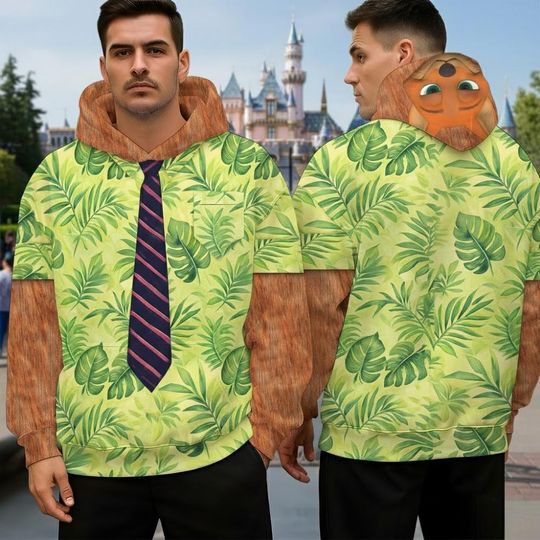 Discover Disney Nick Costume 3D Hoodie, Zootopia Fox Cosplay Shirt, Magic Kingdom Gift, Cute Animal Costume Outfit