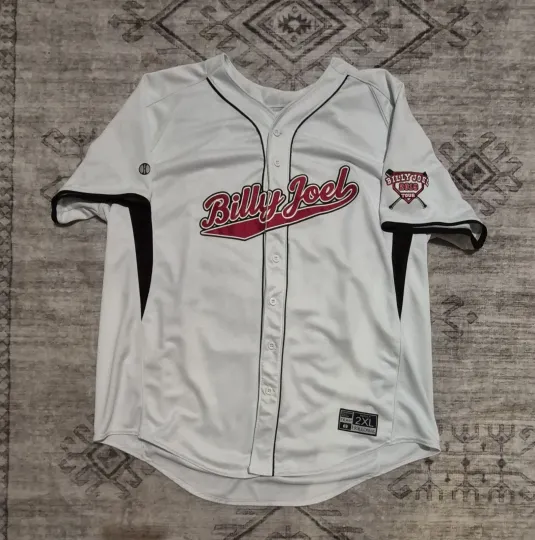 BILLY JOEL 2019 Tour Piano Man In Concert Baseball Jersey size 2XL