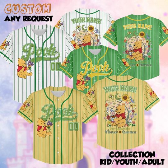 Discover Custom Disney Pooh Flower and Garden Festival Jersey, Winnie The Pooh Disney Festival
