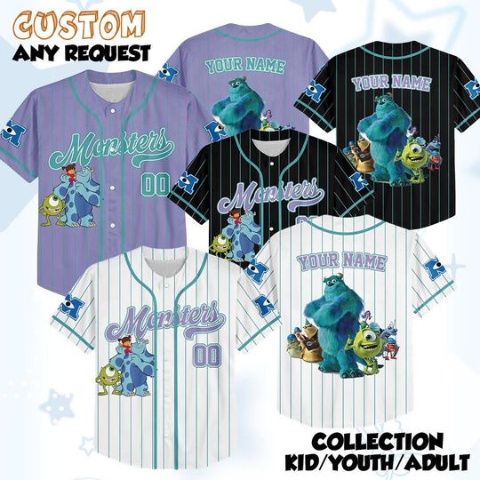 Discover Personalized Monsters Jersey, Sullivans Jersey,Monsters Magic Kingdom Shirt