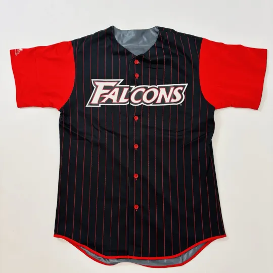 Vintage Atlanta Falcons football Reversible Red & Grey Baseball Jersey Unisex Size