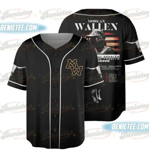 Discover Wallen Western Still The Problem Tour 2026 Baseball Jersey Retro