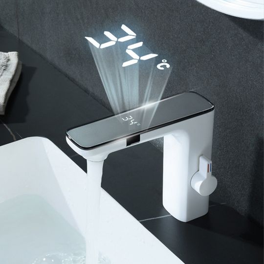 Discover White Bathroom Basin Faucet Hot Cold Water Mixer Deck Mount  Bathroom Sink Faucet