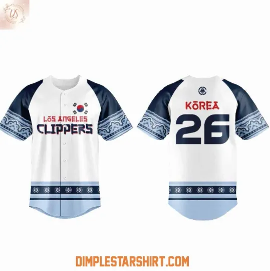 Discover Los Angeled Clipper Korean Heritage Night 2026 Baseball Jersey