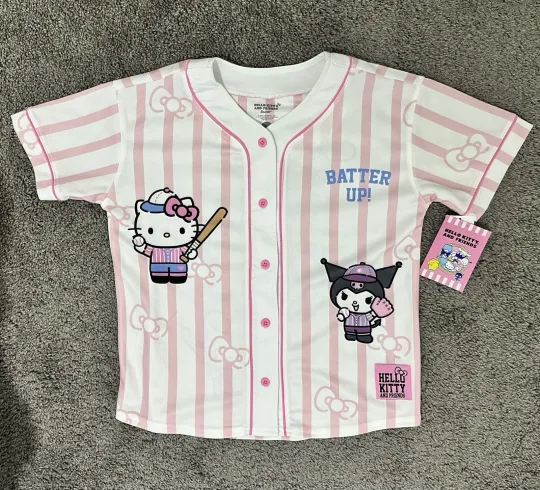 Discover 2026 NEW Hello Kitty & Friends Baseball Jersey Girls Size L