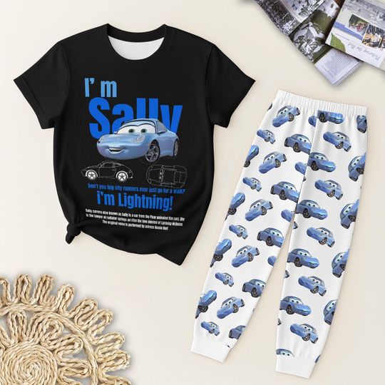 Discover Im Sally Pajamas Set, McQueen Couple Pajamas, Pixar Cars Pjs, WDW Car Pajamas, Magic Kingdom Movie Shirt, Valentine Gift for Her