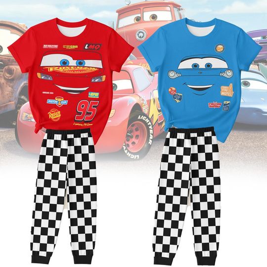 Discover 95 Cars Pajama Pants, Mc-queen Sally Pajama Set, Cute Cars Cartoon Pyjamas, Magic Kingdom Trip Tee, Valentine Gift for Car Lovers