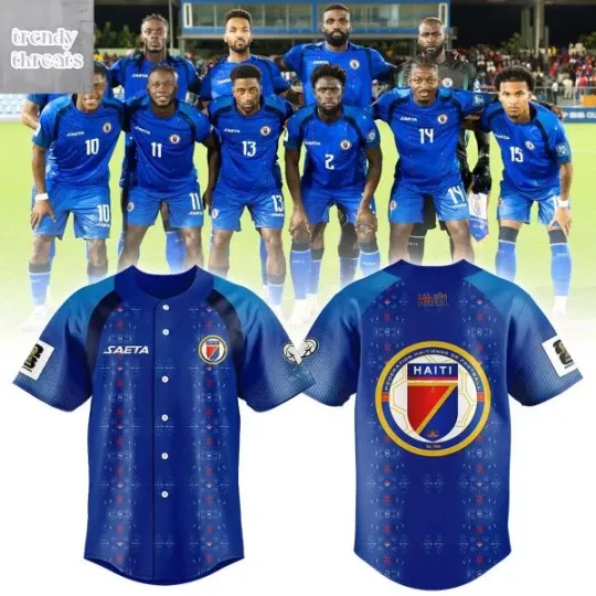Discover HOT!!Haitian Football Federation 2026 World Cup Baseball jersey